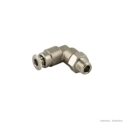 Swivel push-in elbow, tapered male, high pressure (Aignep 58111)