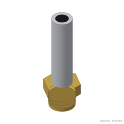 3/2 NC microvalve for panel actuators, side push-in Ø4 - Line 100 (Aircomp 1000493109)