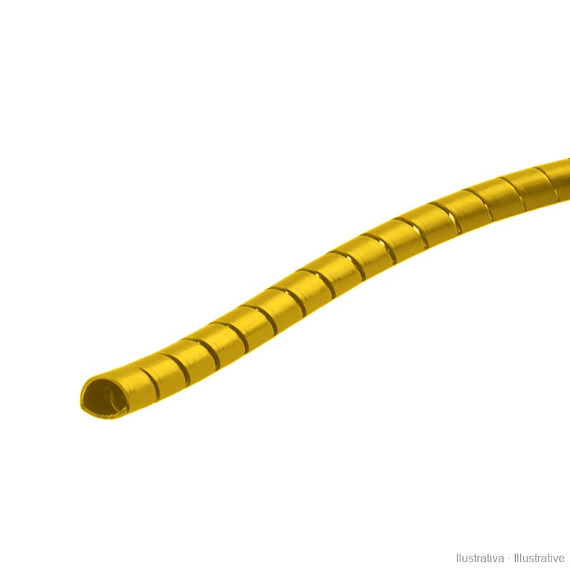 Proteção espiral amarela para mangueiras | Hidro Orfão