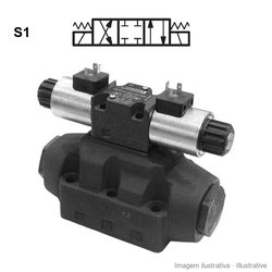 Électrodistributeur piloté Duplomatic DSP5 / E4P4 NG10 (CETOP 5), tiroir S1