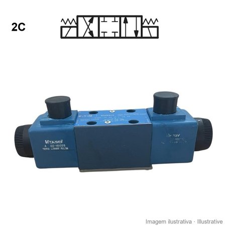 Eletroválvula Vickers DG4V-3 (NG6), esquema 2C