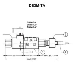 Elettrovalvola Duplomatic DS3M-TA02 con sensore di posizione del cursore