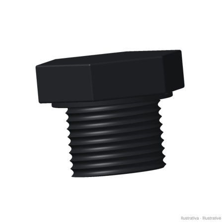 PVC male cap M18