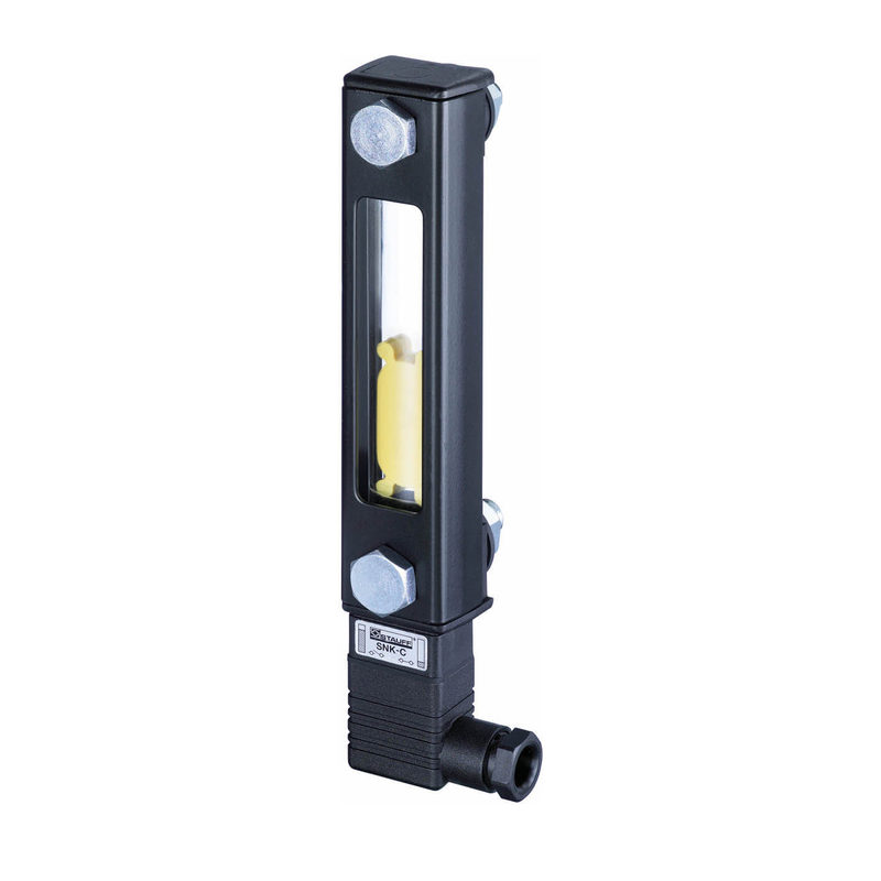 Oil level gauge L127 M12 with adjustable low-level electrical signal and 60 °C NO temperature contact