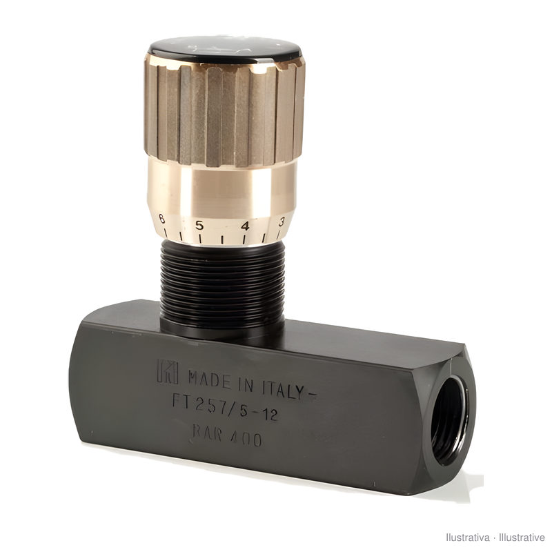 Tognella FT 257/5 one-way flow restrictor - 1/8"