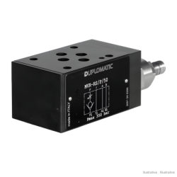 Non ritorno con strozzatore sulla linea P, modulare NG6 (CETOP 3) Duplomatic MVR-RS/P/50