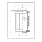 Élément Filtrec RMR493L20B (Mahle 852493 MIC-25)