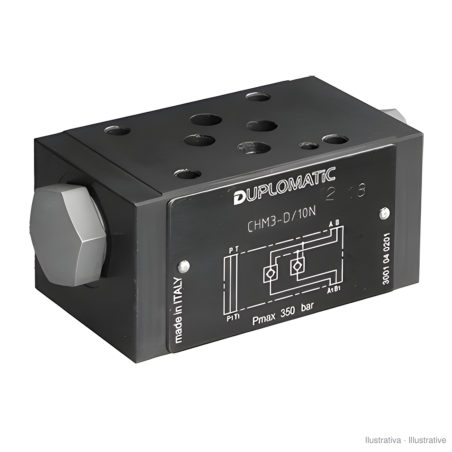 Duplomatic CHM3 modular pilot-operated check valve NG6 (CETOP 3)