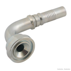 Flange 90º SAE 6000 1.1/4" x 1.1/4" Interlock Multispiral-NS
