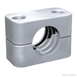 Collier complet pour tube, en aluminium