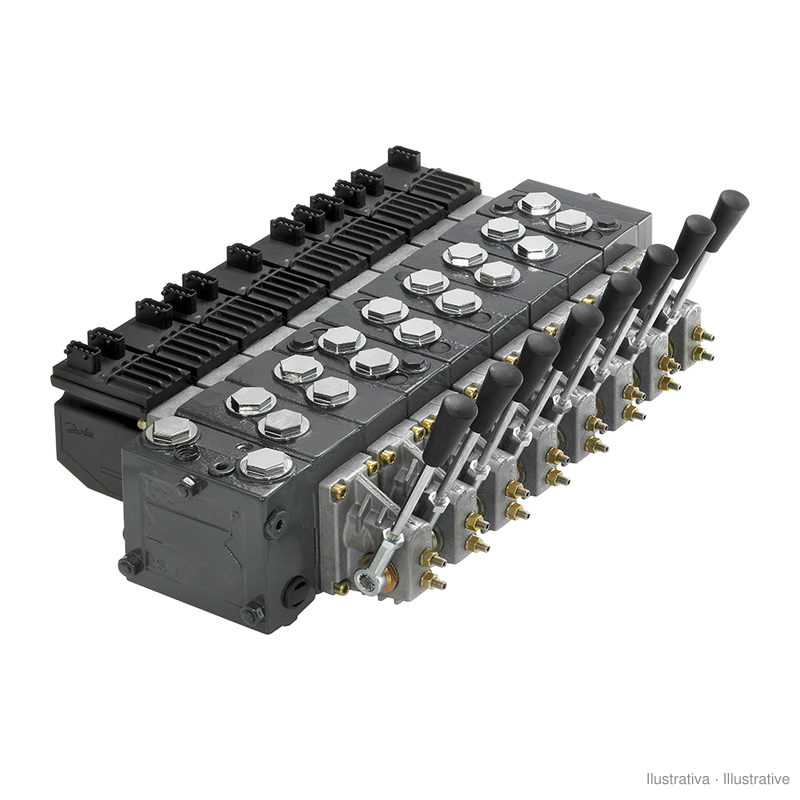 Componentes para Danfoss PVG32 (entradas, tampas, comandos)