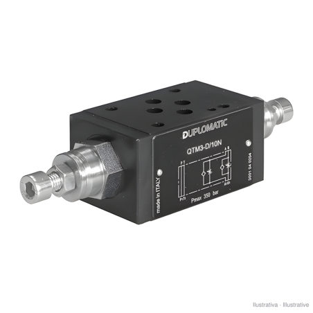 Zwischenplatten-Drosselventil Ablaufdrosselung Duplomatic QTM3-D/10N/S, NG6 (CETOP 3)