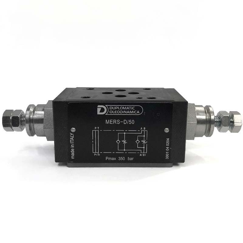 Duplomatic MERS-D double modular flow restrictor, NG6 (CETOP 3), meter-out