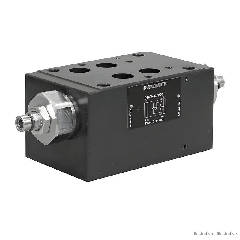 Duplomatic QTM7-SA/20N/S meter-out modular flow restrictor, NG16 (CETOP 7)