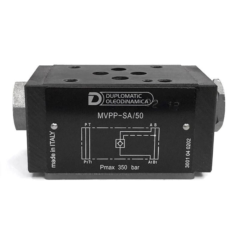 Duplomatic MVPP-SA NG6 (CETOP 3) modular pilot-operated check valve, line A
