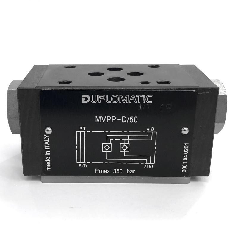 Retenção pilotada dupla modular NG6 (CETOP 3) Duplomatic MVPP-D