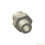 Casquillo macho-macho 3/8" BSP x 3/8" NPT