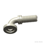 Brida 90° SAE 6000 1.1/4" x 1.1/4" Interlock Multispiral-NS