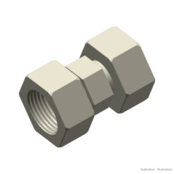 Adjustable female-female JIC union