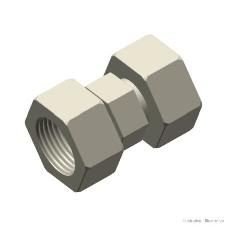 Adjustable female-female JIC union