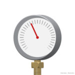 Pressure gauge bottom connection DN100