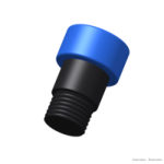 União de compressão para tubo PE Ø20 mm x rosca macho 1/2"