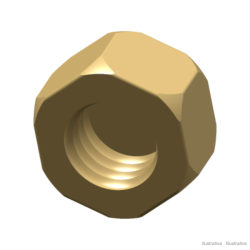 Pack of 81 - Brass compression nut for Ø4 mm tube (Aignep 13680)