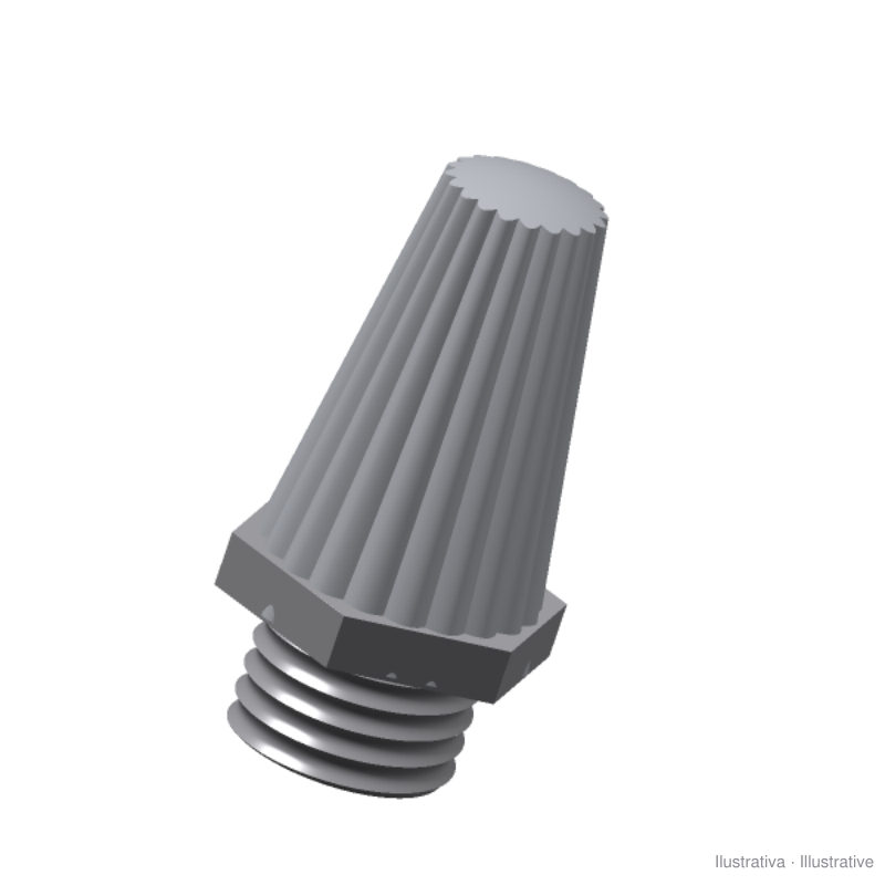 Lot de 4 pcs - Silencieux pneumatique en plastique gris G 1/2" (IMI Norgren, modèle à confirmer)