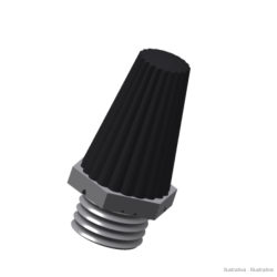 Pack of 8 - Black plastic pneumatic silencer G 1/2"