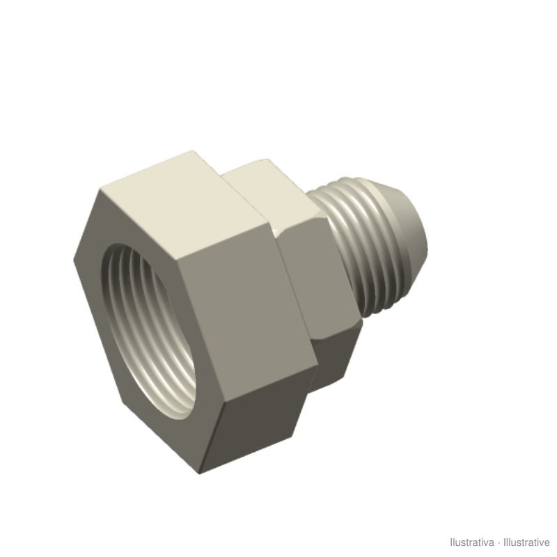 GIUNZIONE FEMMINA JIC 1"1/16 - MASCHIO JIC 3/4