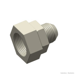 Unión de reducción hembra JIC 1.1/16" - macho JIC 7/8"