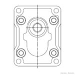 Motor de engrenagens Ronzio MW2-20-RE 02MWE020E000, dreno 1/4"
