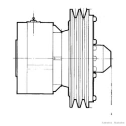 Embrague electromagnético 30 kgm para correas tipo B, 12 V DC (30940/SF)