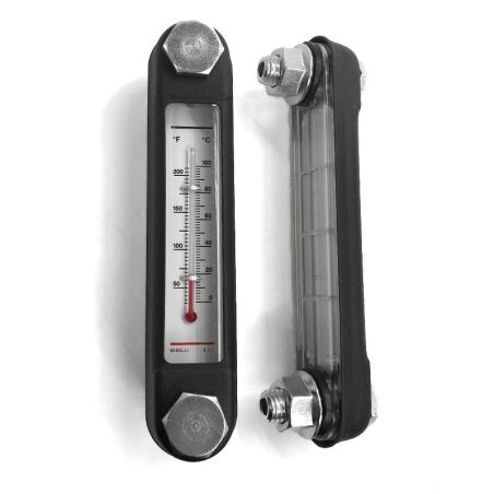 Oil level gauge with thermometer 127 mm FL2