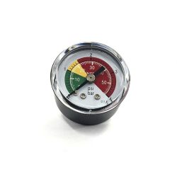 Dreifarbiges Manometer axial