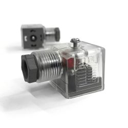 Gerätestecker DIN 43650 mit LED