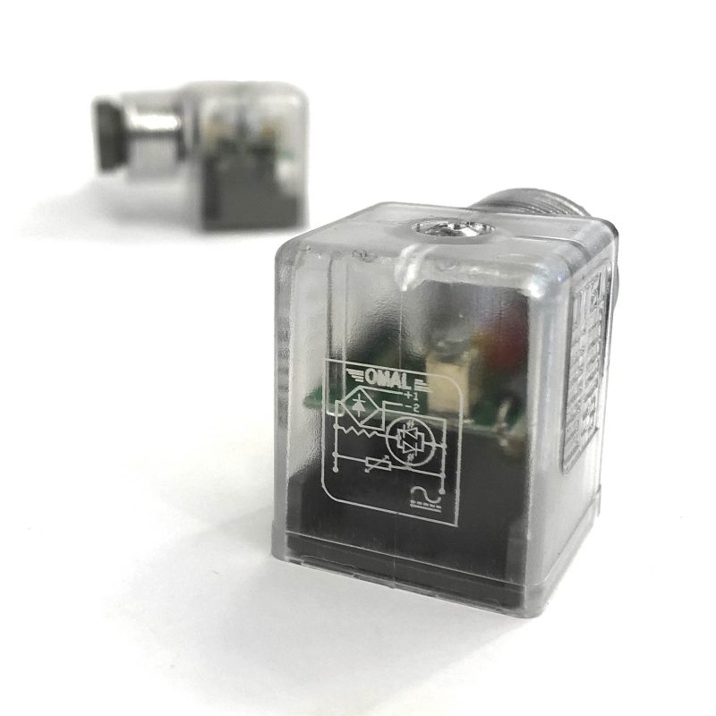 Connettore raddrizzatore DIN 43650 con LED