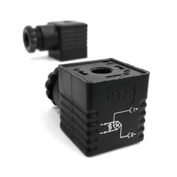 Gleichrichterstecker DIN 43650 schwarz