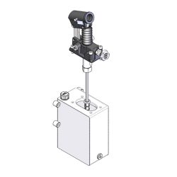 Double-acting hand pump with tank