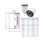 Cartucho spin-on Filtrec A1